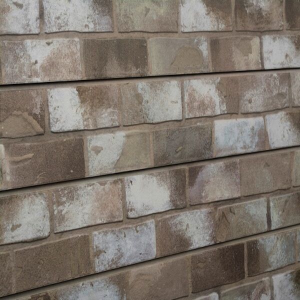 Taupe Brick Textured Slatwall Panels measure 3/4''D x 2' Hx 8'L' with grooves spaced 6'' apart.  Textured slatwall panels come complete with paint matched aluminum groove inserts for added strength.  