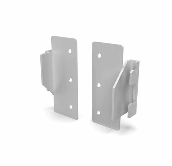Vertik Wood Panel Adapter in Pure White.  Maximum Panel Width: 23 3/4" and Maximum Distance from Clamp: 31 1/2". 