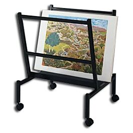 V Shape Rack Design V Shaped Art Rack | Rack for Art Prints | Rolling Art Stand - Creative ...