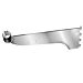 Chrome 12" Round Universal Hangbar Brackets. For use with Universal surface-mounted slotted wall standard that are 11/16" and 3/32" thick, with a 1/2' on 1' center slots. Sizes Available: 1 1/16" Dia. & 1 1/4" Dia.