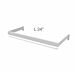 Vertik - Hangrail For Hangers in Pure White.  Length: 24" and a Depth: 11 1/4".  