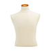 Male Shirt Jersey Form with Neckblock.  Includes a neck block in natural finish. Form has two 7/8" flanges, one in the center and one offset.   