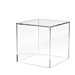 8" x 8" x 8" Acrylic Display Cube can used to display jewelry, electronics, beauty aids or any type of light to medium weight general merchandise.This is a 5-sided cube with one side open.