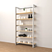 Alta Wall Unit with Six Shelves Retail Display Kit includes: 6- Large Maple Shelves, and 6 shelf bracket kits. Product Dimensions: 96"H x 50"W x 16"D and Finish: Satin Chrome.  