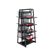 Aspect 24" Floor Merchandiser Shelving Unit - Kit 3 Black Display