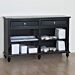 Black Back Cash Wrap/ Hutch Base is a perfect display fixture for any retail or home setting. This functions as a cash wrap station with two adjustable shelves and an expansive counter top for plenty of room when packaging orders. Size: 72" L x 20" D 