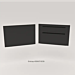 Black Privacy Panel End Cap For Glass Showcase Display Cabinet With Storage Drawers