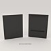 Black Privacy End Panels For Display  Storage Cabinet.  