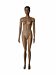 Donna Female Fashion Mannequin.  Features Realistic Facial Details and Removable Chrome Base.  Dimensions are  Bust: 33". Waist: 24", Hip: 35" and Height: 6'.  