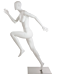 Pose 1 of our Fit Female Mannequin series is an athletic form in the middle of an all out sprint. This female mannequin in a sprinter pose is ideal for use in an athletic wear department or sneaker showcase or any where that you wish to highlight the fema