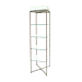 Available in multiple sizes, the Folding Glass Towers folds easy for set up or storage. Includes tempered glass shelves, clips hold  that hold 3/16" thick tempered glass shelves securely.  Shelves can be adjusted every 1".  