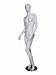 Matte White Female Mannequin featuring one leg crossed pose.  Mannequin Dimensions: Height: 5' 8", Shoulder: 15 3/4", Chest: 34", Waist: 26" and Hips: 36.5".  