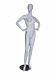 Matte White Female Mannequin featuring hands on waist pose.  Mannequin Dimensions: Height: 5' 8", Shoulder: 15 3/4", Chest: 34", Waist: 26" and Hips: 37'".  