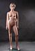 Lisa Female Fashion Mannequin. Dimensions:Bust 32", Waist 25", Hip 34", Height 5' 10", Foot 9". 