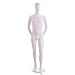 Male Mannequin - Oval Head, Arms Behind Back comes in a matte white finish and includes a round tempered glass base with calf support rod. Dimensions: Height: 75", Chest: 36", Waist: 29", Hip: 36", Collar: 15", Clothes Size: 32