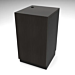 Matte Black Contemporary 24” Cash Wrap Retail Counter