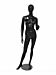Female Mannequin featuring left arm on waist pose.  Mannequin Dimensions: Height: 5' 9", Shoulder: 15 3/4", Chest: 32.5", Waist: 23.5" and Hips: 34.25'".  Available is glossy white or black.  