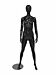 Female Mannequin featuring arms at side pose.  Mannequin Dimensions: Height: 5' 9", Shoulder: 156", Chest: 32.5", Waist: 23.5" and Hips: 34.25'".  Available is glossy white or black.  
