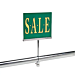 Sign Holder O-style Clamp w/ 3" stem for 1-1/4" and 1-5/16" Round Tubing.  Features a Chrome finish and is 3" L x 3/8" Dia.  