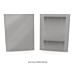 Satin chrome Privacy End Panels For Display  Storage Cabinet.  
