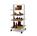 Vertik 26″ Retail Shelving Stand for 8 Shelves, 14″-16″D | Pure White, 1-Section.  Setting Dimensions: 26" W x 56" H.  