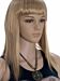 Style 4: Blonde Straight with Bangs Female Synthetic Fiber Wig 