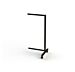 Vertik 2 Way 26″ Floor Stand Extension Unit for shelving, footwear store, pharmacies. Chic Black. Setting Dimensions: 26" W x 56" H.  