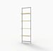 Vertik Wall Mounted Retail Display Shelf Unit, For 4 Shelves, 10″-12″D | Pure White, 1-Section.  Setting: 26" W x 92" H.   