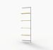 Vertik Wall Mounted Retail Display Shelf Unit, For 4 Shelves, 10″-12″D | Pure White, Extension, 1-Section