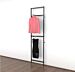 Vertik Wall Mounted Retail Clothing Display Unit with 2 Faceouts | Chic Black, 1-Section.  Setting Dimensions: 26" W x 92" H and Max Weight Load: 400 Lbs.  