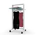 Vertik 26″ Retail Clothing and Shelving Stand for 2 Shelves and 2 Faceouts |Gloss White.  Setting Dimensions: 26" W x 56" H. 