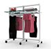 Vertik Retail Clothing and Shelving Stand for 4 Shelves, 2 Faceouts and 2 Hanging Rails | 2-Sections|Pure White.  Setting Dimensions: 52" W x 56" H.  