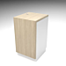 Matte White Contemporary 24” Cash Wrap Retail Counter