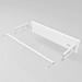 White Privacy Panels For Glass Showcase Display Cabinet With Storage Drawers