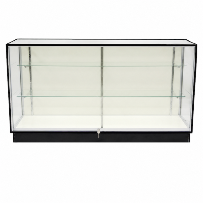 Front Opening Extra View Showcase | Silver Retail Display Case