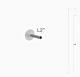 Single Glass Shelf Clamp | Tube Display Component