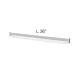 Vertik Hangrail For Accessories in Pure White.    Length: 36