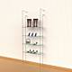 Palo Retail Clothing Display Unit for 2 Shelves with 2 Rectangular 24″ Hanging Rails, 1 Faceout, 1 Section