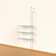 Palo Retail Clothing Display Unit for 2 Shelves with 2 Rectangular 24″ Hanging Rails, 1 Faceout, 1 Section