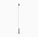 Cable Display Kit – Ceiling To Floor For Shelving and Graphic Displays. Includes: 19' Cable and Ceiling and floor fixings/supports.  