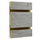 Calypso Gold Melamine Slatwall Panel