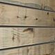 Driftwood Natural Wood Textured Slatwall Panels measure 3/4''D x 2' Hx 8'L' with grooves spaced 6'' apart.  Textured slatwall panels come complete with paint matched aluminum groove inserts for added strength.  
