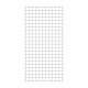 4 x 8 Gridwall Panel with 3-inch square grid pattern available in Black, White or Chrome
