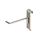 Heavy-duty gridwall panel hooks features an attractive finish that is both chip- and scratch resistant. Its steel wire hook is welded with a self-attaching clip that hooks onto Grid Panel securely for all your display needs.  