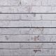 White Old Painted Brick Textured Slatwall Panels measure 3/4''D x 2' Hx 8'L' with grooves spaced 6'' apart.  Textured slatwall panels come complete with paint matched aluminum groove inserts for added strength.  