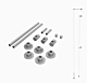 Single Glass Shelf Clamp | Tube Display Component