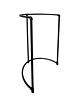 Industrial  Steel Pipeline Half Round Rack with Matte Black finish is 54