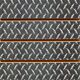 Black Chrome Diamond Plate Slatwall Panel 