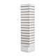 The White Small Rotating Cube Slatwall Merchandiser measures 12