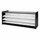 Retail Gondola Counter with laminate countertop, end panels and adjustable gondola shelving